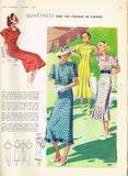 1930s Digital Download Butterick Summer 1936 Fashion Magazine Pattern Book Catalog