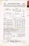 1950s Vintage Butterick Sewing Pattern 5750 Uncut Girls Skirt or Jumper Size 10