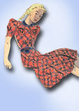 1930s Vintage Butterick Sewing Pattern 8054 FF Little Girls Street Dress Size 10 - Vintage4me2