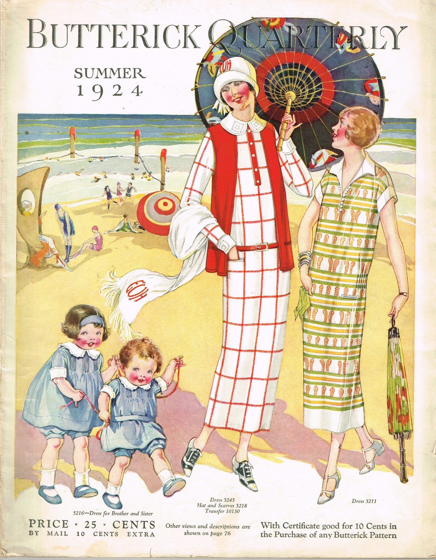1920s Butterick Summer 1924 Quarterly Sewing Pattern Catalog 87 pg Dig –  Vintage4me2