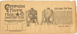 1899 Rare ORIG Victorian Shirt Waist Uncut Cosmpolitan Sewing Pattern 1550 34B - Vintage4me2