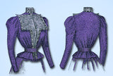 1899 Rare ORIG Victorian Shirt Waist Uncut Cosmpolitan Sewing Pattern 1550 34B - Vintage4me2