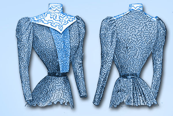 1899 Rare ORIG Victorian Shirt Waist Uncut Cosmpolitan Sewing Pattern 1679 36B - Vintage4me2