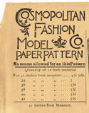 1899 Rare ORIG Victorian Shirt Waist Uncut Cosmpolitan Sewing Pattern 1708 32B - Vintage4me2