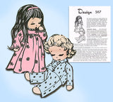 1950s Vintage Design Mail Order Sewing Pattern 567 for Sleeping Soft Doll