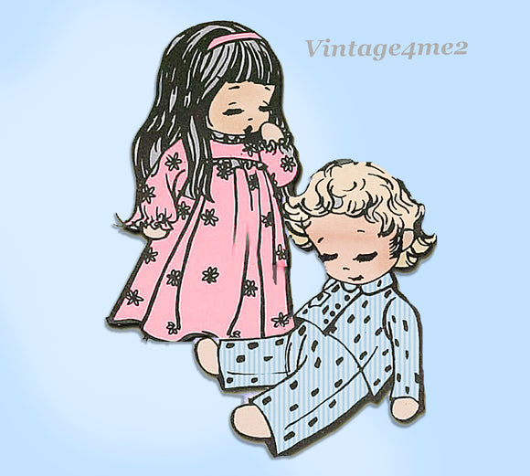 1950s Vintage Design Mail Order Sewing Pattern 567 for Sleeping Soft Doll