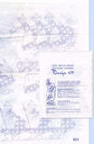 1950s VTG Design Mail Order Embroidery Transfer 628 Dutch Gal Triplet Tea Towels