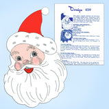 1950s Vintage Design Mail Order Transfer Pattern 659 Uncut Santa Apron Fits All - Vintage4me2