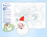 1950s Vintage Design Mail Order Transfer Pattern 659 Uncut Santa Apron Fits All - Vintage4me2