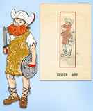 1960s VTG Design Mail Order Pattern 699 Uncut Kids Hagar the Horrible Costume