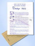 1950s Original Design Mail Order Pattern 7002 Uncut Misses Kitty Apron Fits All
