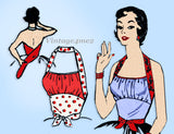 Design 7057: 1950s Misses Halter Top Sz Large 36-38 Bust Vintage Sewing Pattern