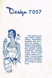 Design 7057: 1950s Misses Halter Top Sz Large 36-38 Bust Vintage Sewing Pattern