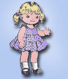 1960s Original Vintage Mail Order Sewing Pattern 7131 Uncut Sock Doll w Wardrobe