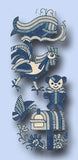 1950s Vintage Design Embroidery Transfer 7400 Uncut Bias Tape Critters ORIG