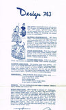1950s Vintage Design Mail Order Sewing Pattern 743 Uncut Sunbonnet Sue Apron