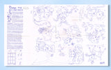 1950s ORIG Vintage Design Embroidery Transfer 7533 Uncut Baby Animal Crib Quilt
