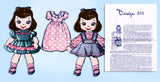 1950s Original Vintage Design Sewing Pattern 810 Uncut Sock Doll & Clothes Set
