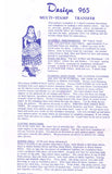 1950s Vintage Design Sewing Pattern 965 Uncut Mexican Lady Toaster Doll ORIG