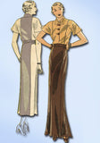 1930s Vintage Du Barry Sewing Pattern 1013 Misses Evening Skirt & Blouse Sz 32 B - Vintage4me2