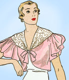 Du Barry 1084: 1930s Stunning Misses Bedjacket Sz 36 38 B Vintage Sewing Pattern - Vintage4me2