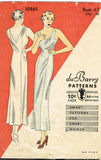 1930s Vintage Du Barry Sewing Pattern 1086 Plus Size Ladies Slip Size 42 Bust - Vintage4me2