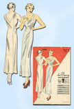 1930s Vintage Du Barry Sewing Pattern 1086 Plus Size Ladies Slip Size 42 Bust - Vintage4me2