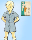 1930s Original Vintage Du Barry Sewing Pattern 1238 Cute Toddler Boys Suit Sz 4 - Vintage4me2