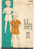 1930s Original Vintage Du Barry Sewing Pattern 1238 Cute Toddler Boys Suit Sz 4 - Vintage4me2