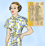 Du Barry 1442: 1930s Misses Afternoon Dress Size 32 Bust Vintage Sewing Pattern - Vintage4me2