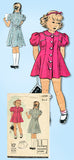 1930s Vintage Du Barry Sewing Pattern 1572 Toddler Girls Princess Dress Size 4