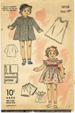 1930s Vintage Du Barry Sewing Pattern 1615B 18inch Doll Clothes Set