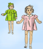 1930s Vintage Du Barry Sewing Pattern 1616B 18inch Doll Clothes Set