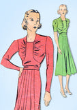 1930s Vintage Du Barry Sewing Pattern 1803 Misses Afternoon Dress Size 38 Bust