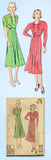1930s Vintage Du Barry Sewing Pattern 1803 Misses Afternoon Dress Size 38 Bust