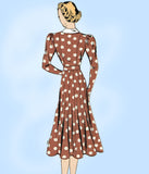 Du Barry 1853: 1930s Misses Princess Dress Size 32 Bust Vintage Sewing Pattern - Vintage4me2