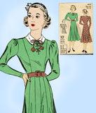 Du Barry 1853: 1930s Misses Princess Dress Size 32 Bust Vintage Sewing Pattern - Vintage4me2