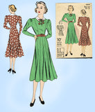 Du Barry 1853: 1930s Misses Princess Dress Size 32 Bust Vintage Sewing Pattern - Vintage4me2