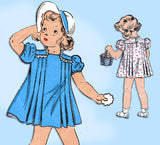 Du Barry 2002: 1930s Toddler Girls Tucked Dress Size 4 Vintage Sewing Pattern - Vintage4me2