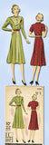 1930s Vintage Du Barry Sewing Pattern 2152 Misses Shirtwaist Dress Size 33 Bust - Vintage4me2