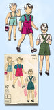 1930s Vintage Toddler Boys Shirt & Shorts Du Barry Sewing Pattern 2153 Size 4 - Vintage4me2