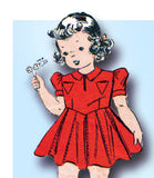1930s Vintage Du Barry Sewing Pattern 2326 Toddler Girls Dress and Panties Sz 2
