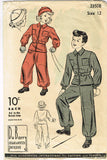 1930s Vintage Du Barry Pattern 2350 WWII Boys or Girls Snowsuit & Hat Size 12 -Vintage4me2