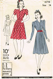 1930s Vintage Du Barry Sewing Pattern 2379 Misses WWII Sailor Dress Size 32 Bust