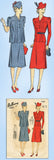 1930s Original Vintage Du Barry Pattern 2436 Misses Tucked Maternity Suit Sz 34B - Vintage4me2