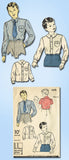 1940s Vintage Du Barry Sewing Pattern 2457 Toddler Boys Button Up Shirt Sz 4 - Vintage4me2
