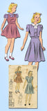1940s Vintage Du Barry Sewing Pattern 2613 WWII Little Girls Bolero Suit Size 8 - Vintage4me2