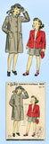 1940s Original Vintage Du Barry Sewing Pattern 2682 WWII Little Girls Coat Sz 14 - Vintage4me2