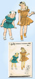 1940s Vintage Du Barry Sewing Pattern 2698 WWII Toddler Girls Smocked Dress Sz 2 - Vintage4me2