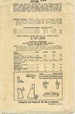 1940s Vintage Du Barry Sewing Pattern 2710 Misses WWII Full Bib Apron Sz 32 34 B